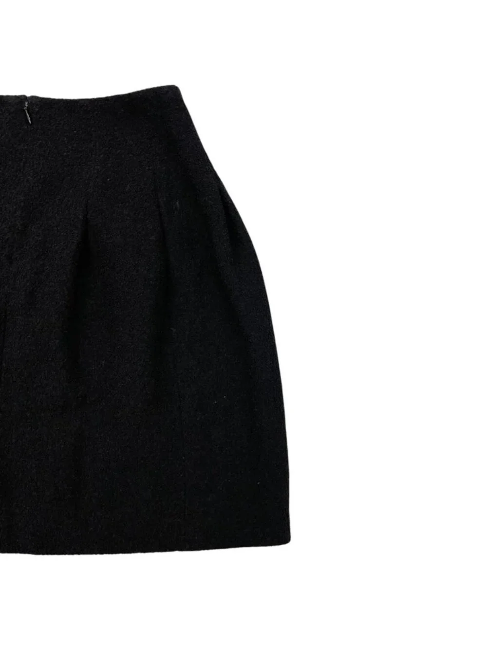 Chanel Trapezoid Skirt CC Logo 36 Black
